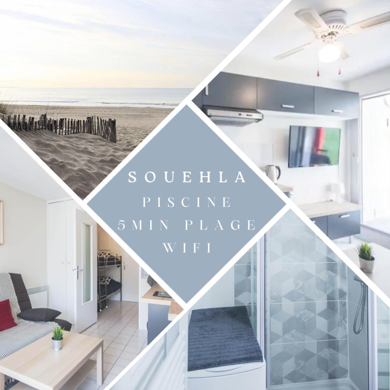 Le Souehla Appart: Beachside Garden Apartment with Pool La Grande-Motte Exterior photo